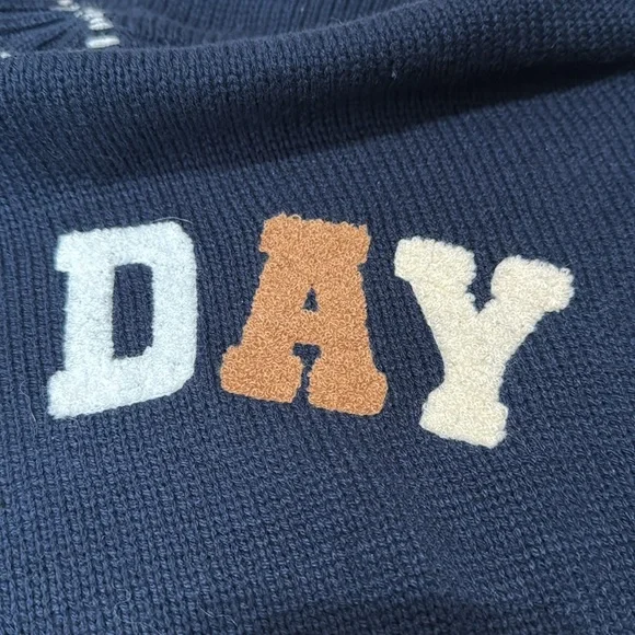 Jessica Simpson Navy 'Game Day' Sweater size Medium - Picture 6 of 6